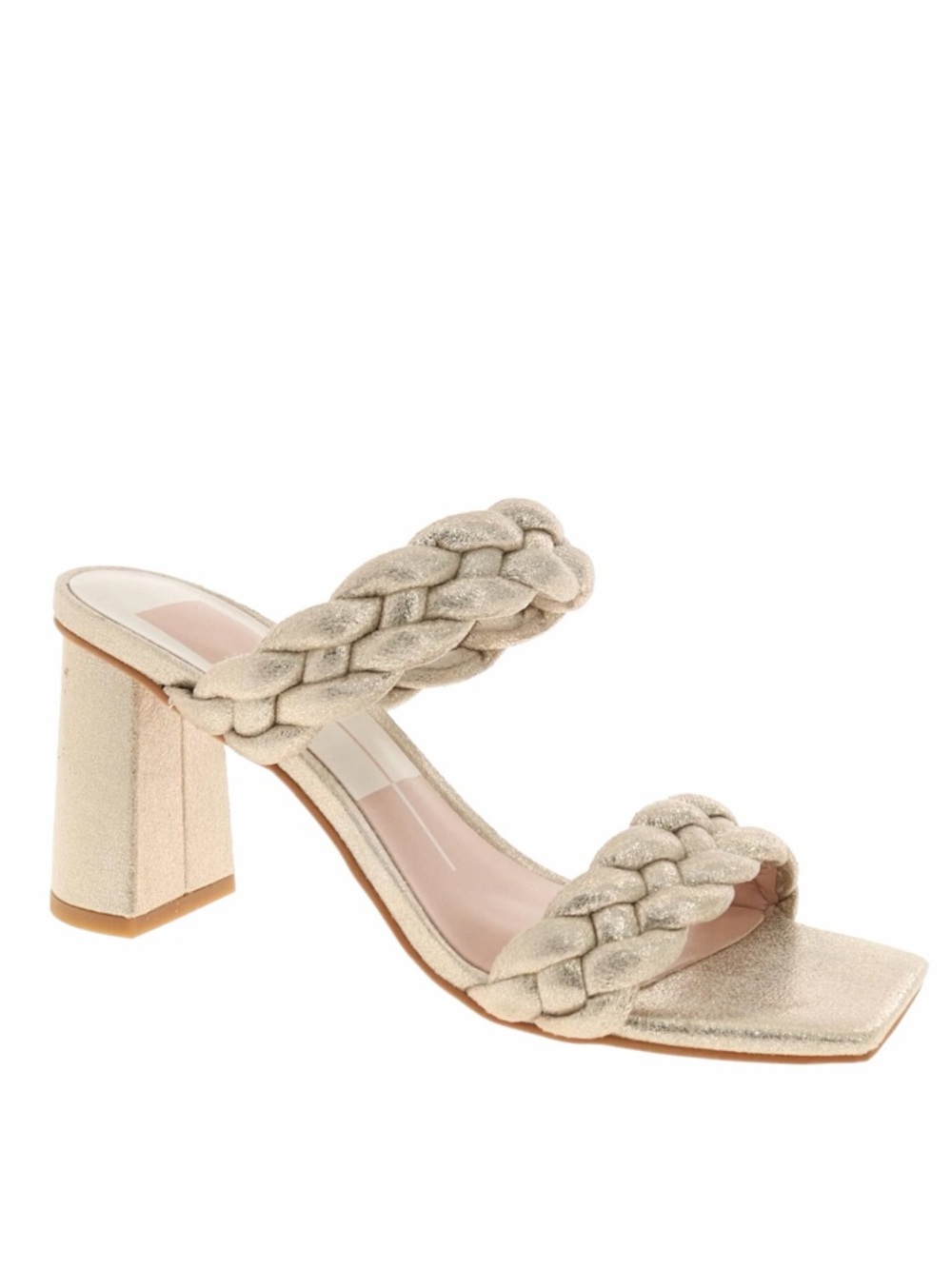 Dolce Vita Paily‎ Braided Gold Metallic Heeled Sandals